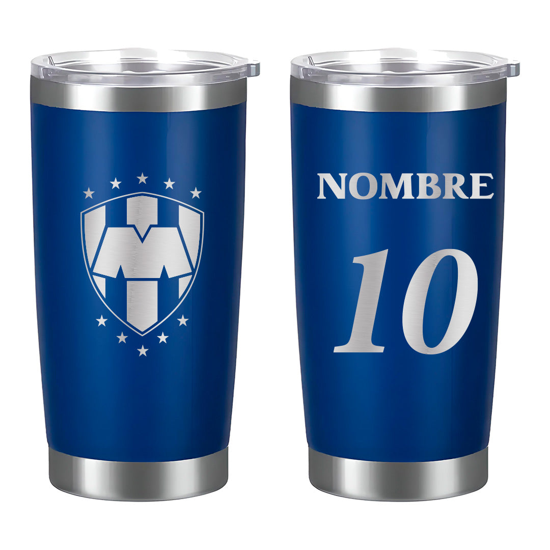 Termo Monterrey 20oz - Personalizado con Nombre y Número