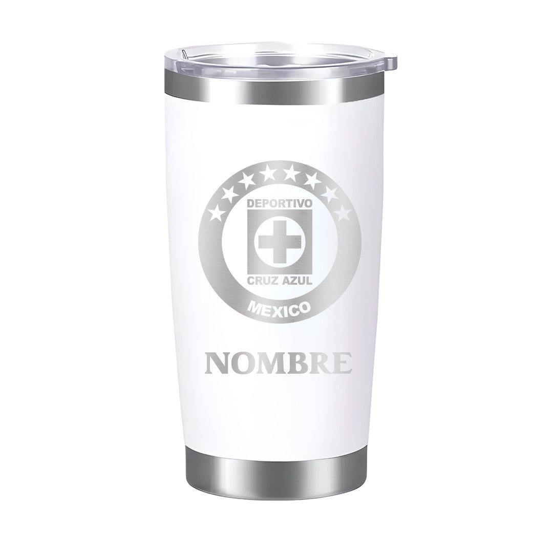 Termo Cruz Azul 20oz - Personalizado con Nombre