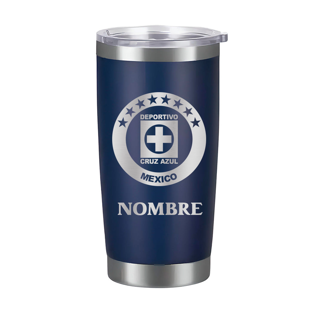 Termo Cruz Azul 20oz - Personalizado con Nombre