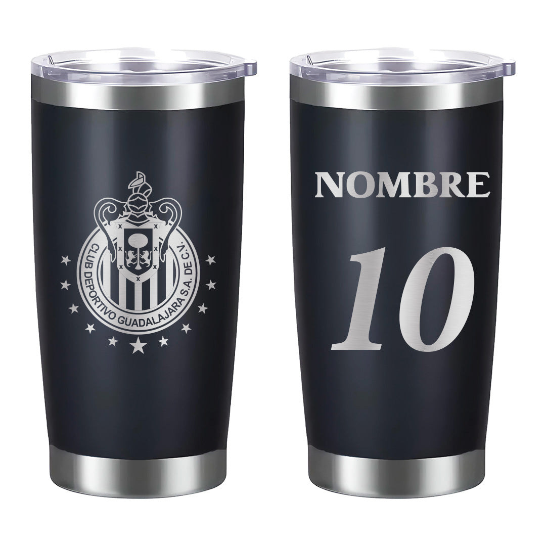 Termo Chivas 20oz - Personalizado con Nombre y Número