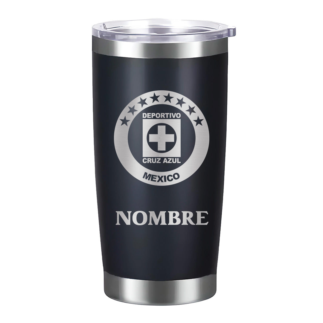 Termo Cruz Azul 20oz - Personalizado con Nombre