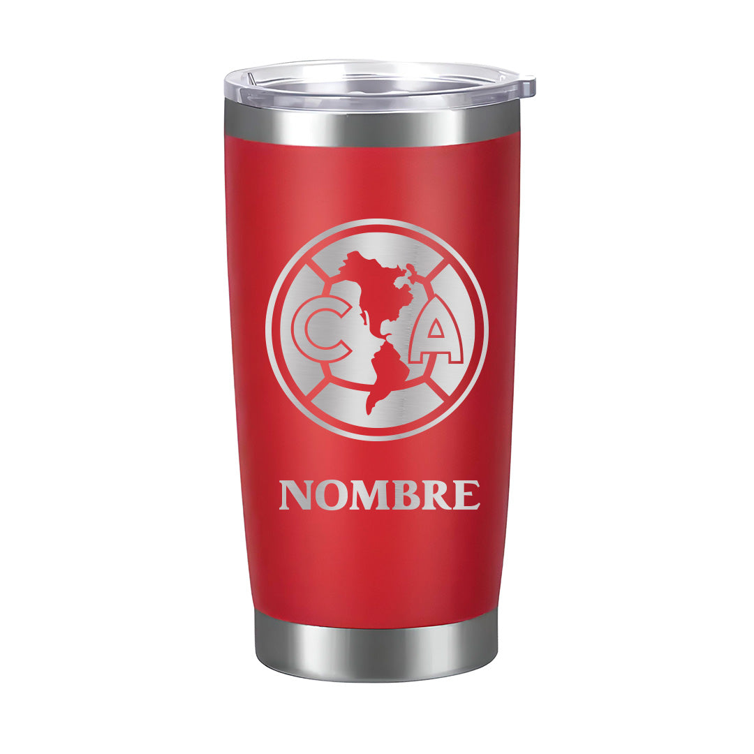 Termo Club América 20oz - Personalizado con Nombre