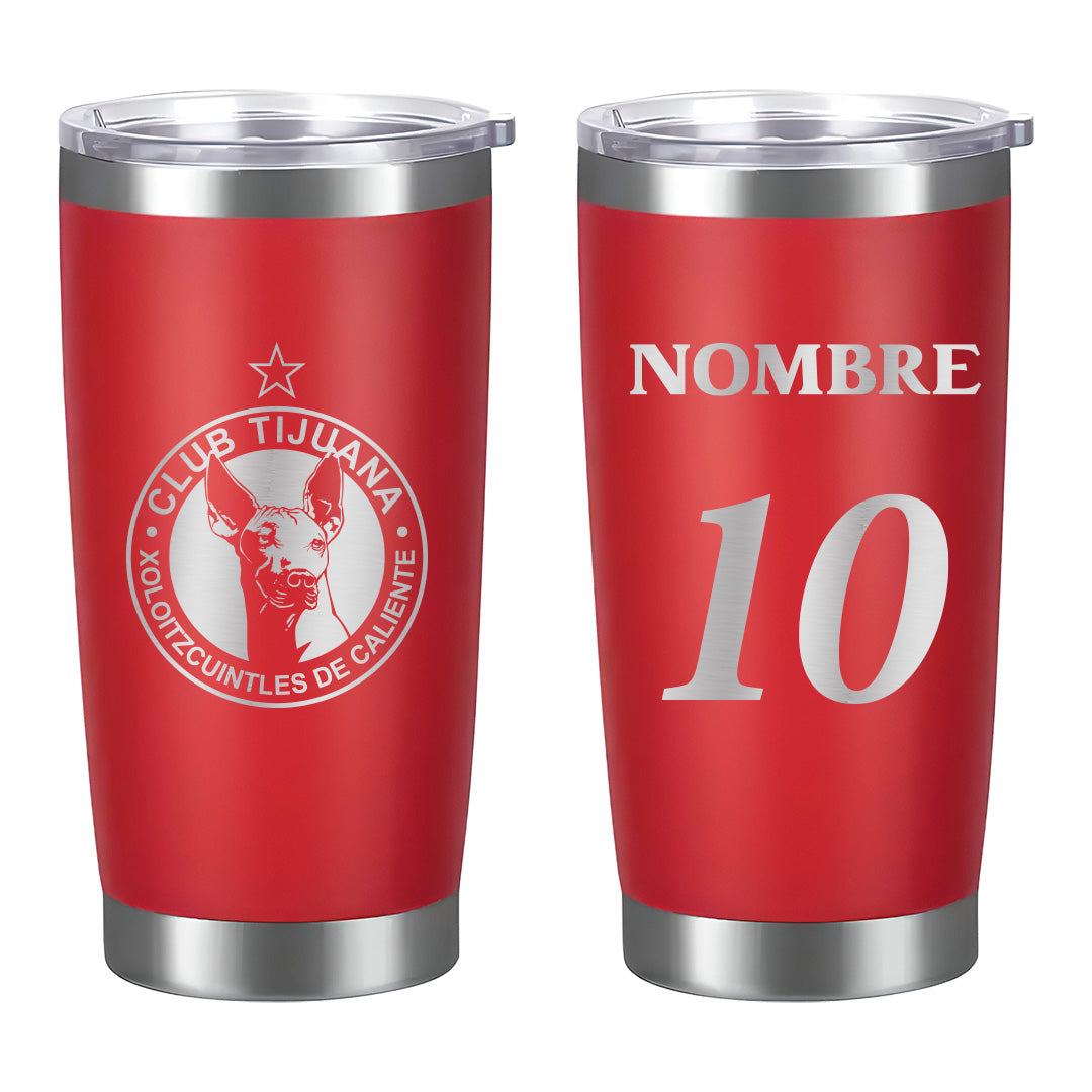 Termo Club Tijuana 20oz - Personalizado Nombre y Número