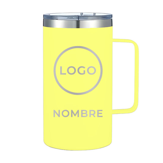 Termo Personalizado 24oz - Amarillo Pastel