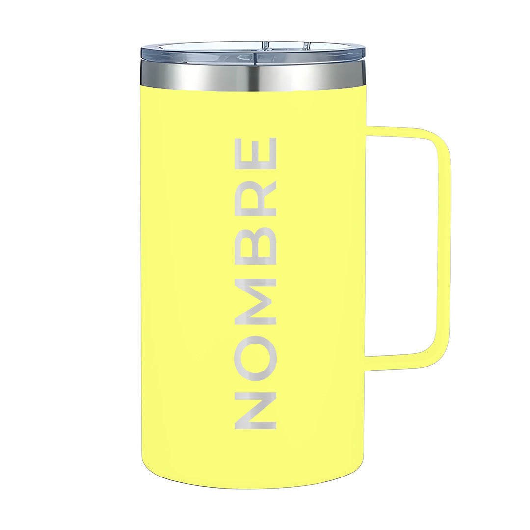Termo Personalizado 24oz - Amarillo Pastel