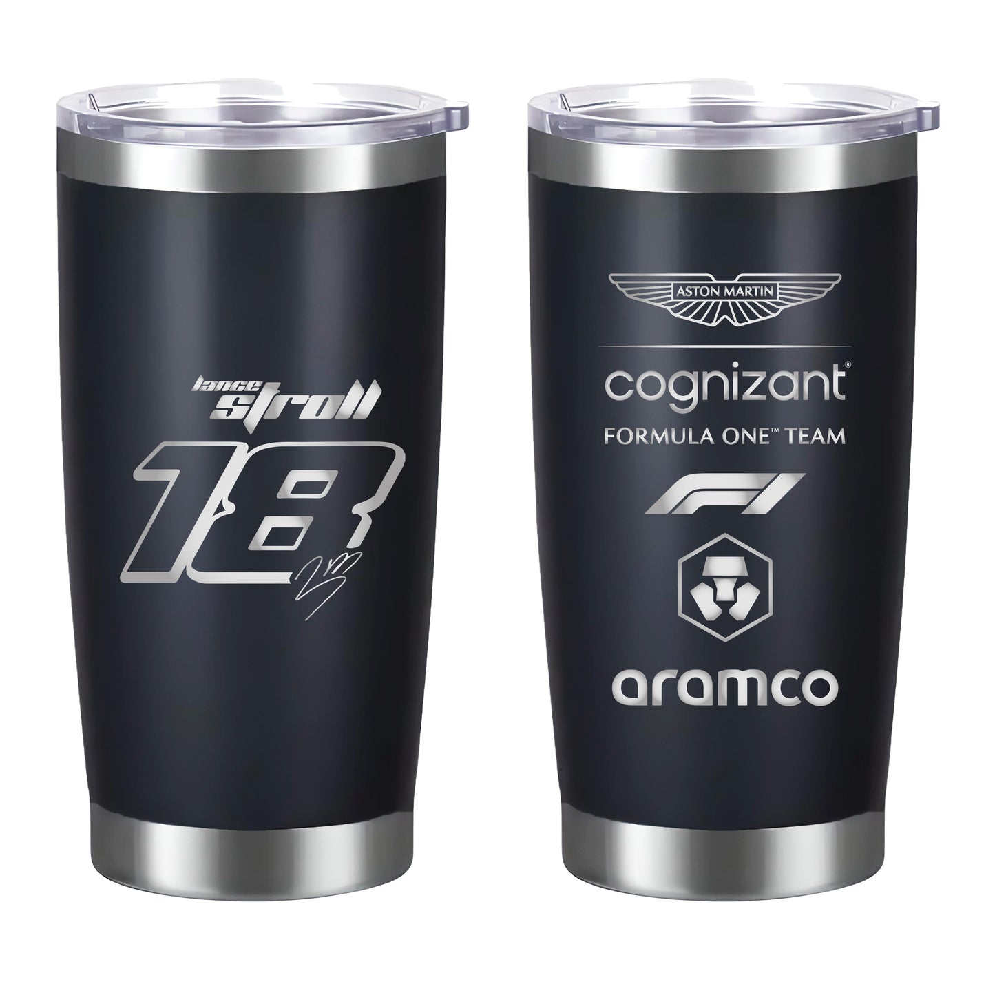 Termo Lance Stroll Aston Martin 20oz Negro
