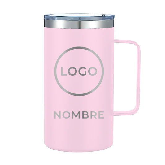 Termo Personalizado 24oz - Baby Pink