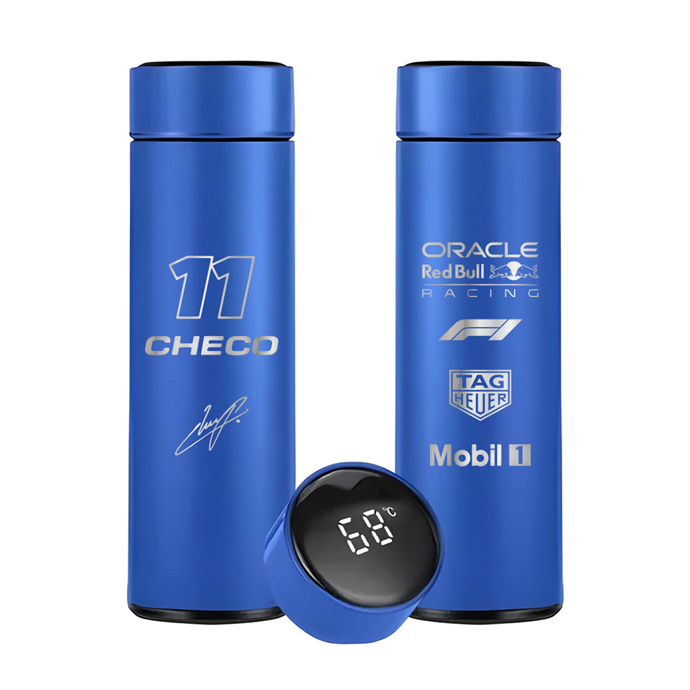 Checo Pérez Red Bull Racing - Termo Digital (500ml)