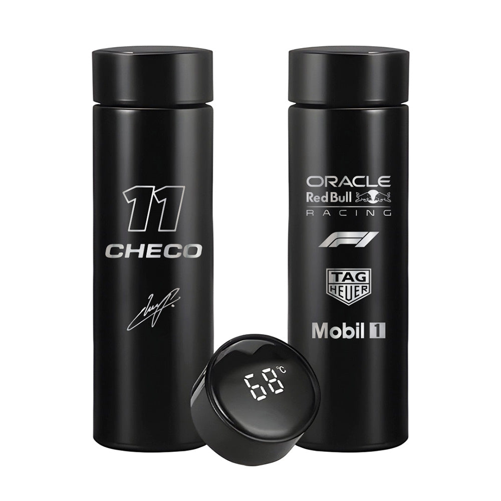 Checo Pérez Red Bull Racing - Termo Digital (500ml)