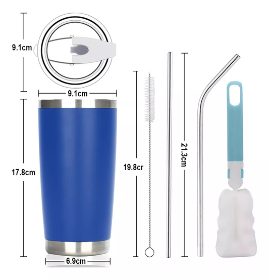 Termo Cruz Azul 20oz - Personalizado con Nombre y Número