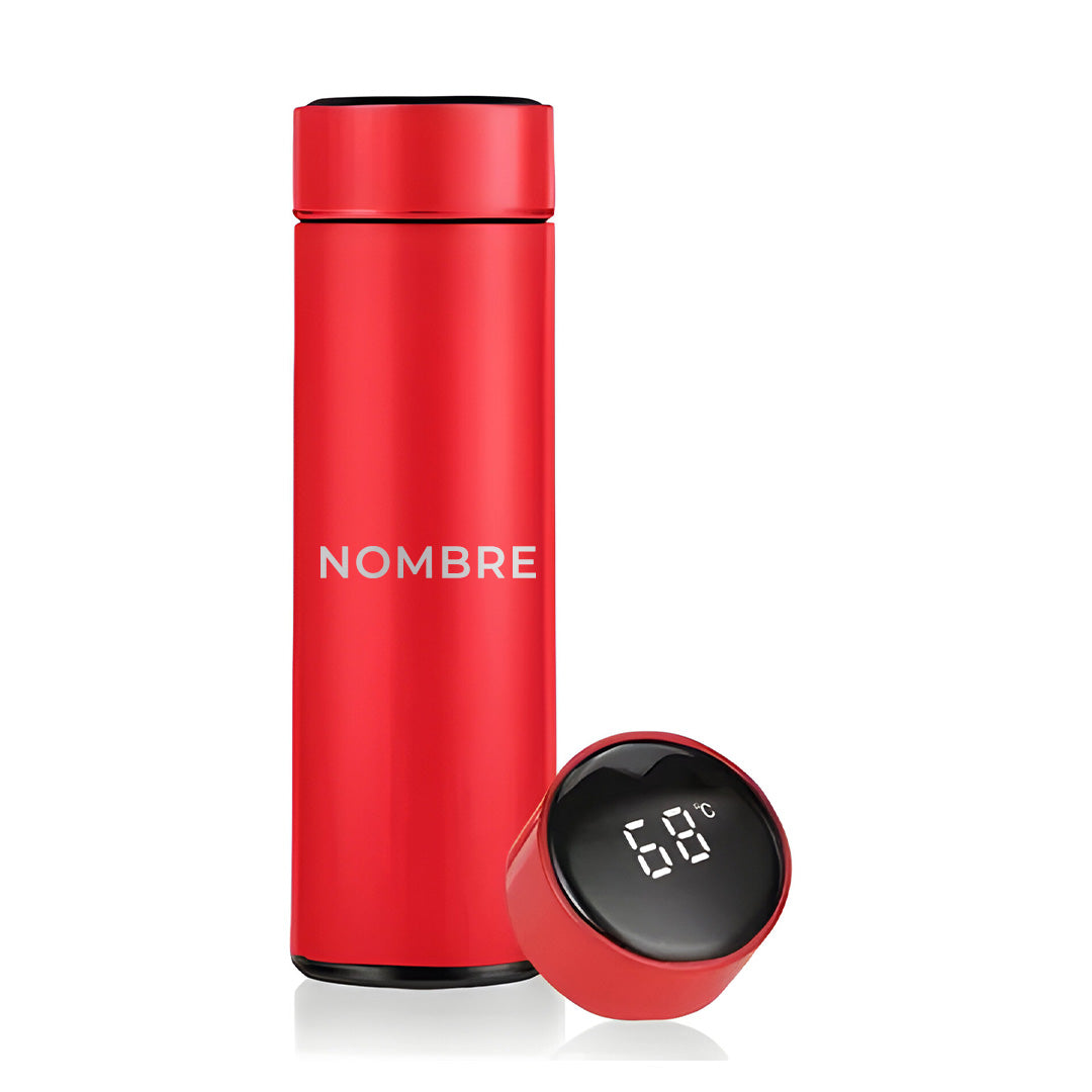 Termo Digital 500ml - Rojo