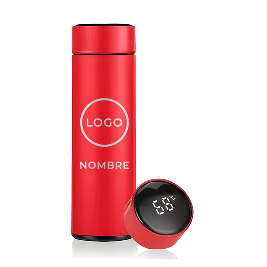 Termo Digital 500ml - Rojo