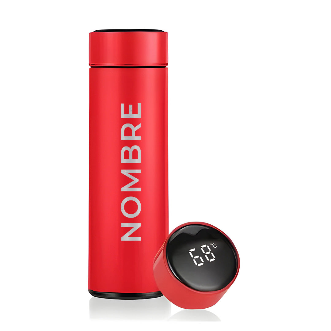 Termo Digital 500ml - Rojo