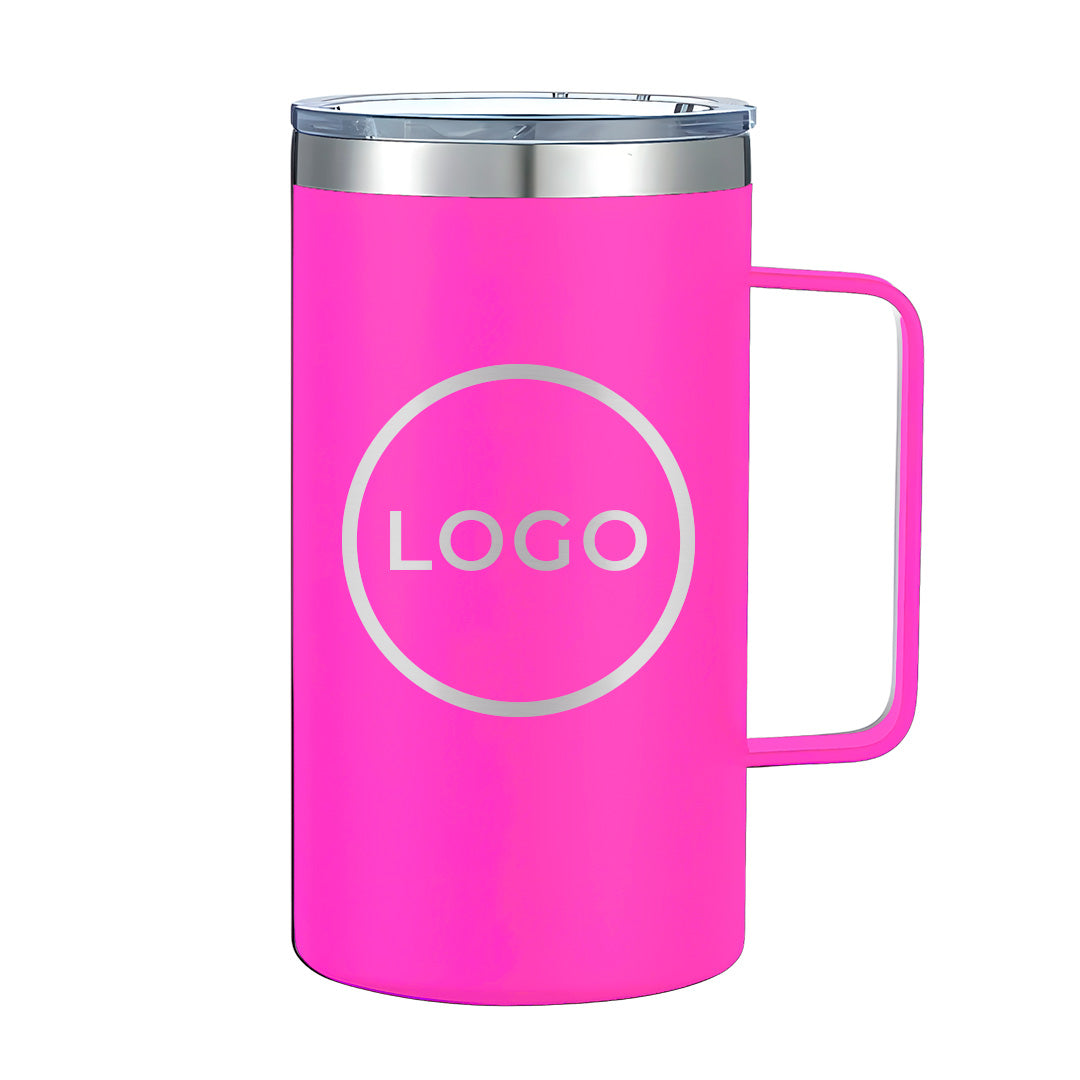 Termo Personalizado 24oz - Rosa Neón