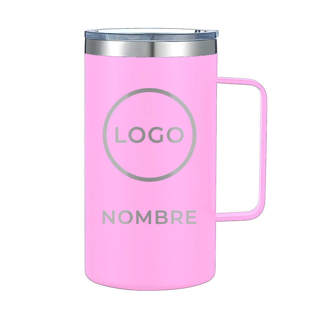 Termo Personalizado 24oz - Rosa Pastel