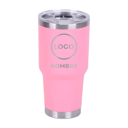 Termo Personalizado 30oz - Rosa Pastel