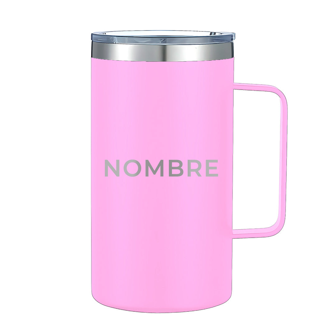 Termo Personalizado 24oz - Rosa Pastel