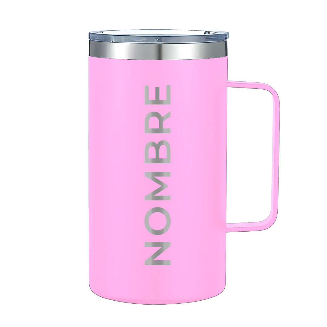 Termo Personalizado 24oz - Rosa Pastel
