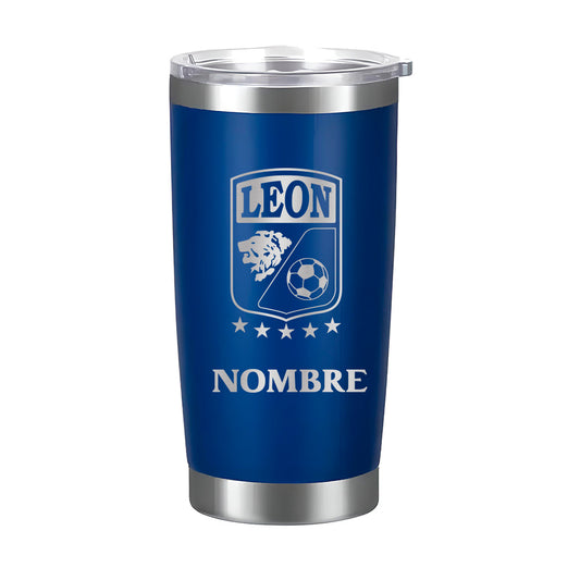 Termo León 20oz Azul - Personalizado Nombre