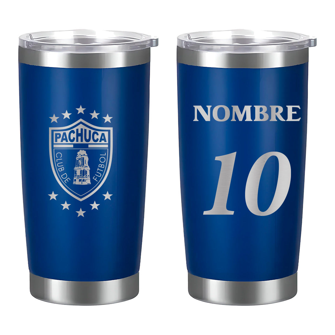 Termo Pachuca 20oz - Personalizado Nombre y Número