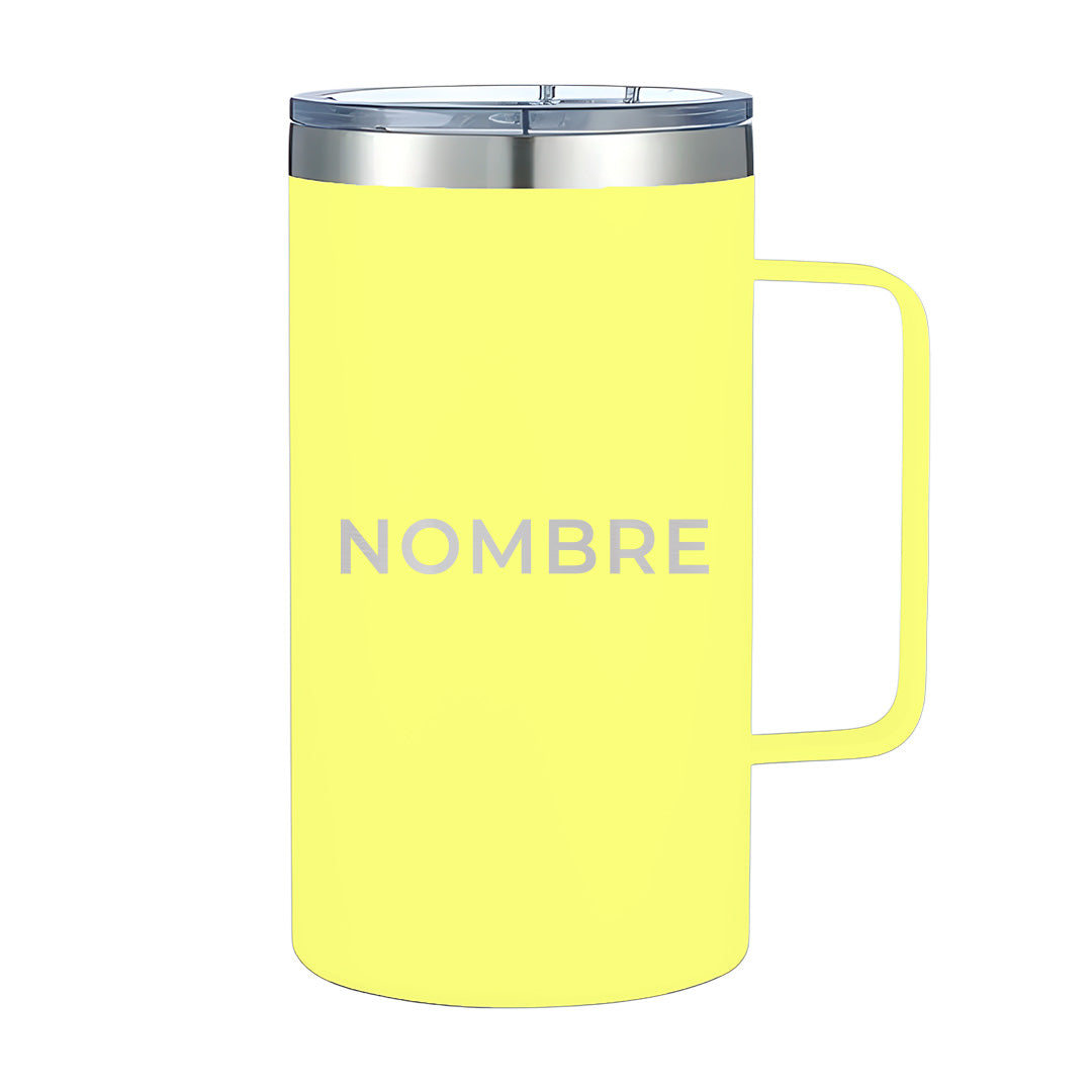Termo Personalizado 24oz - Amarillo Pastel