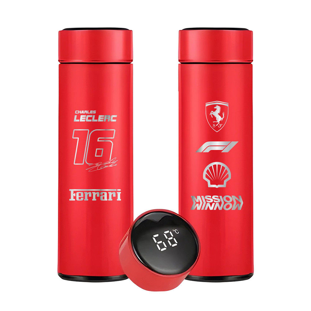 Charles Leclerc Ferrari - Termo Digital (500ml)