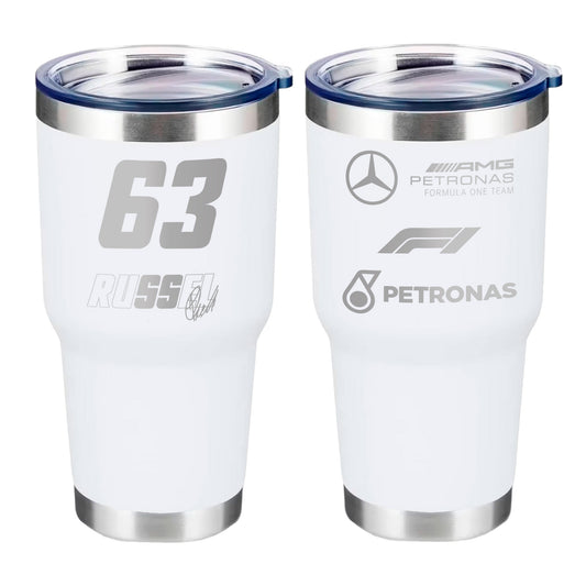 Termo George Russel Mercedes Benz AMG 30oz Blanco