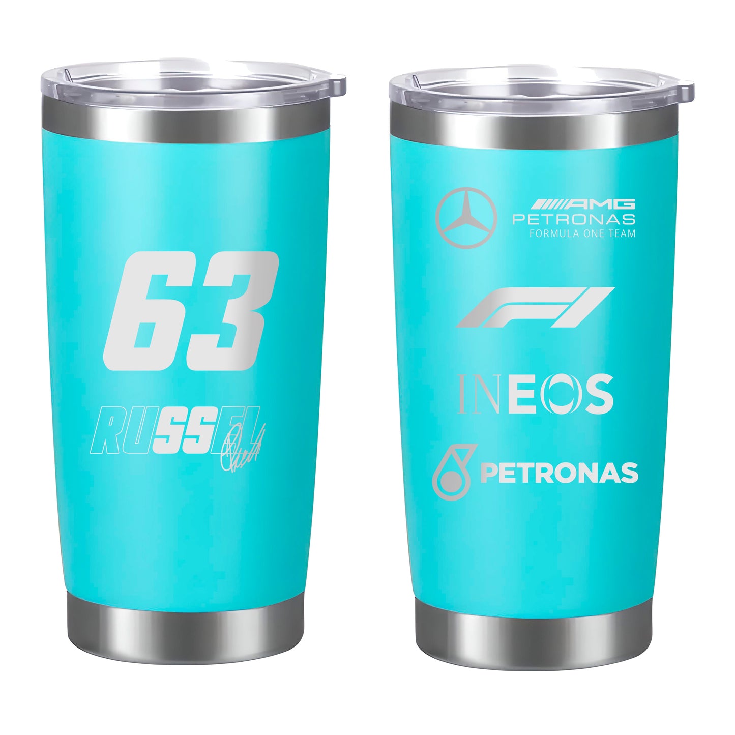 Termo George Russel Mercedes Benz AMG 20oz Menta