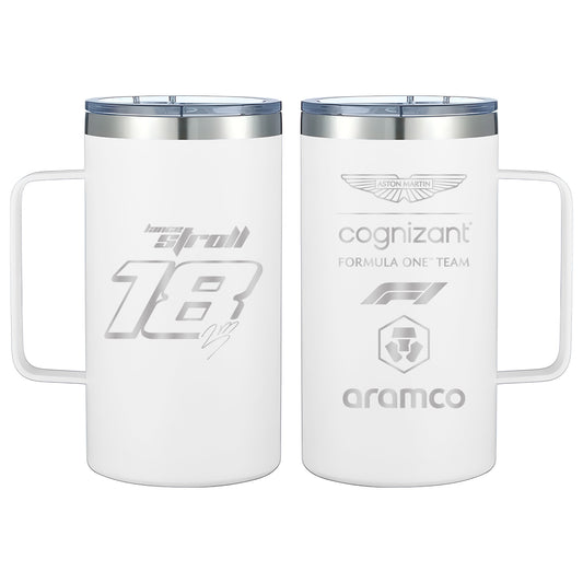 Termo Lance Stroll Aston Martin 24oz Blanco
